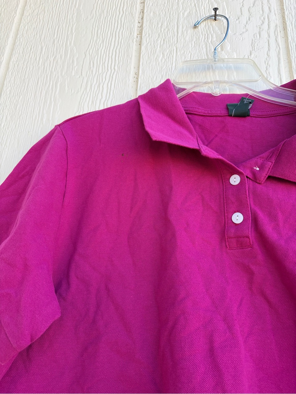 Wild Fable Women’s Cropped Polo Shirt in Bright Magenta Size XL - Picture 3 of 15